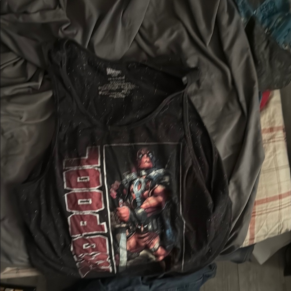 Marvel Black and Red Graphic Tank Top